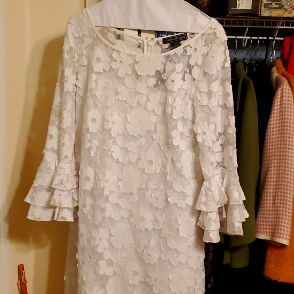 White lace dress